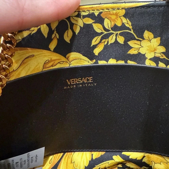 ••SOLD••AUTHENTIC Versace Virtus Quilted Leather Medium Handbag - Picture 6 of 6